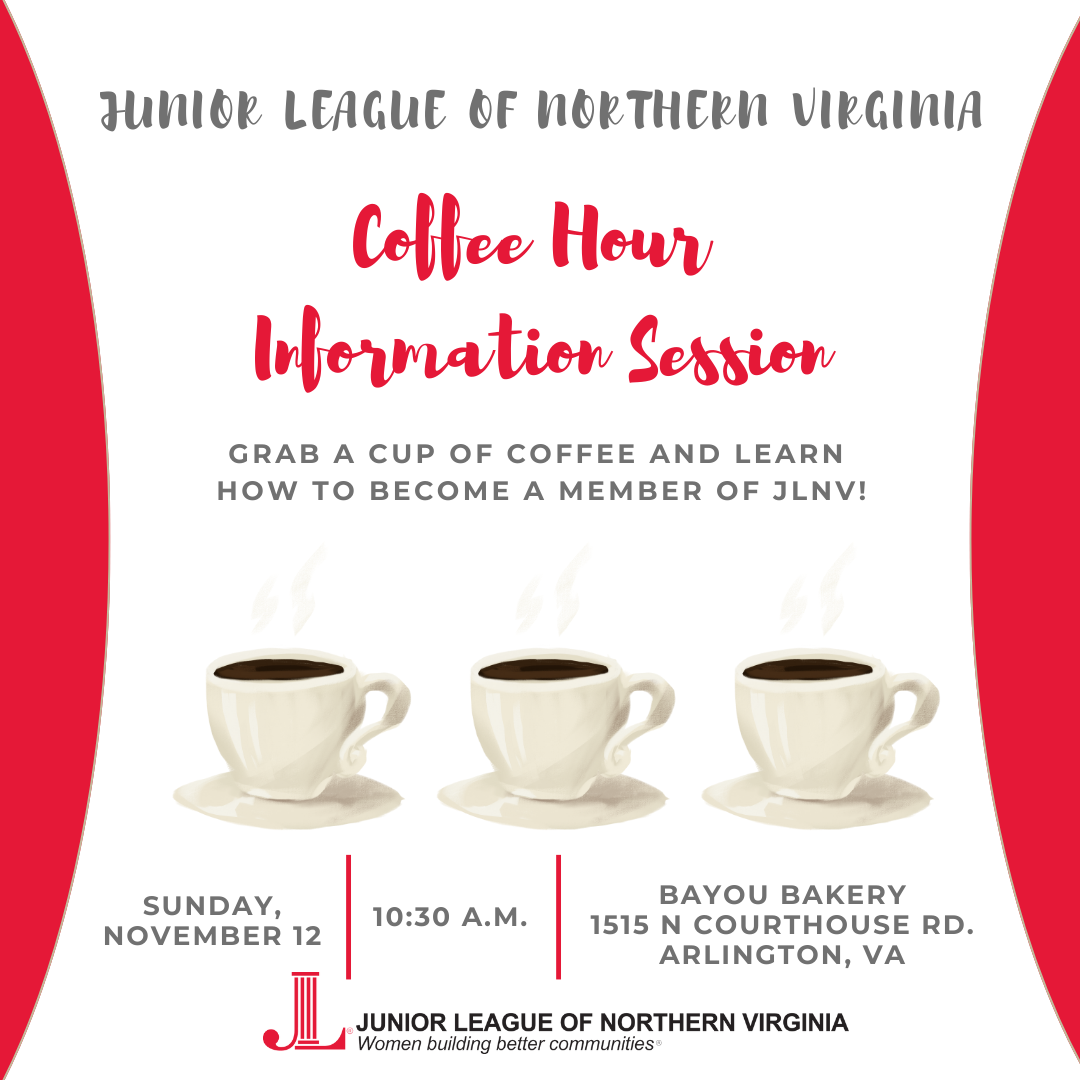 Coffee Hour Information Session – Junior League of Northern Virginia